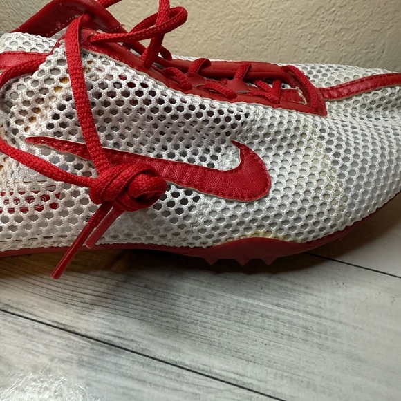 vintage Nike Bowerman Series track and field spikes Zoom Miler red white running main image 5